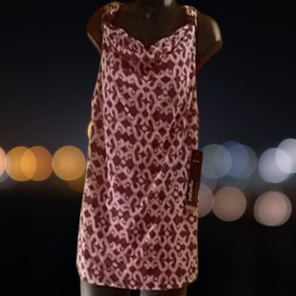 New with Tags Pink Boho Print Top Rafaella Brand Size Large